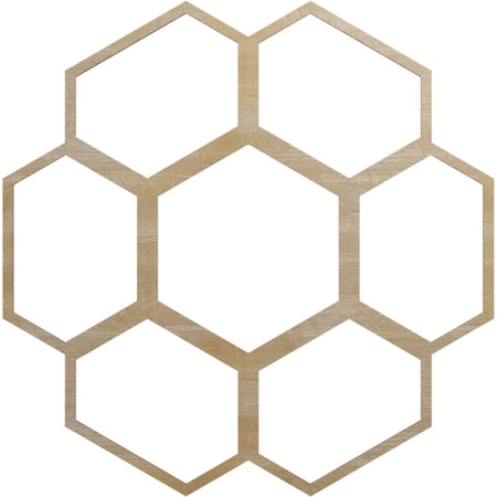 Ekena Millwork Florin Wood Fretwork Pierced Ceiling Medallion, Birch, 30"OD x 10 1/2"ID x 3/8"T CMWP30X30X0375FOBI